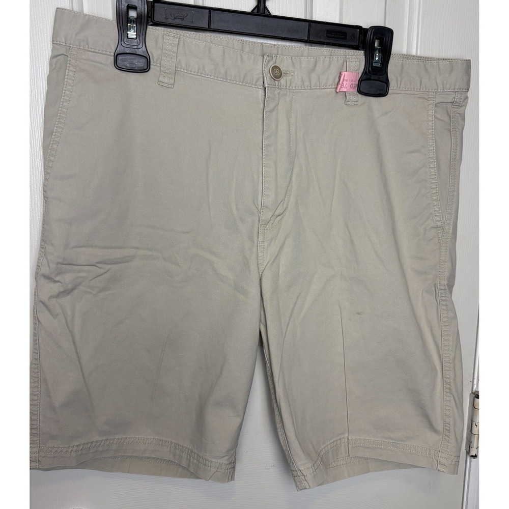 Tommy Bahama Boracay Mens Shorts Khaki Tan Chino Stretch Cotton Size 36
